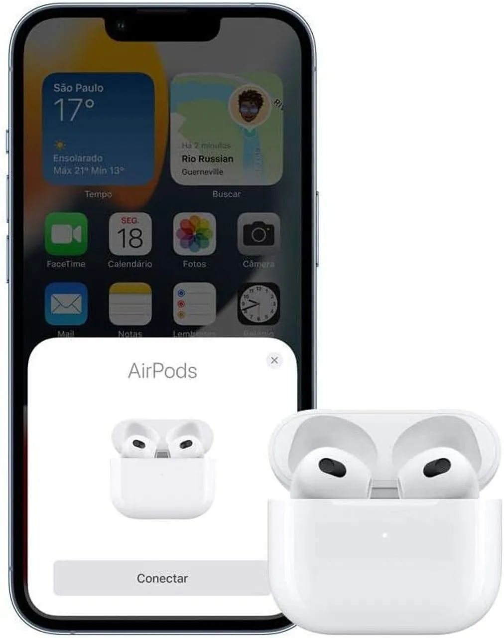 Fone Airpods 7 geração + potencial absurda  - Foto 4