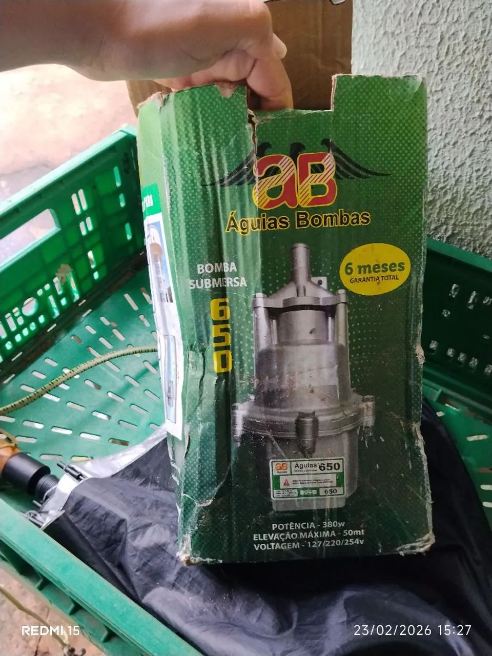 Vendo bomba de cisterna 