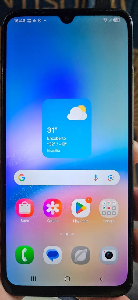 Celular a05S em perfeito estado carregador nota fiscal Caixa