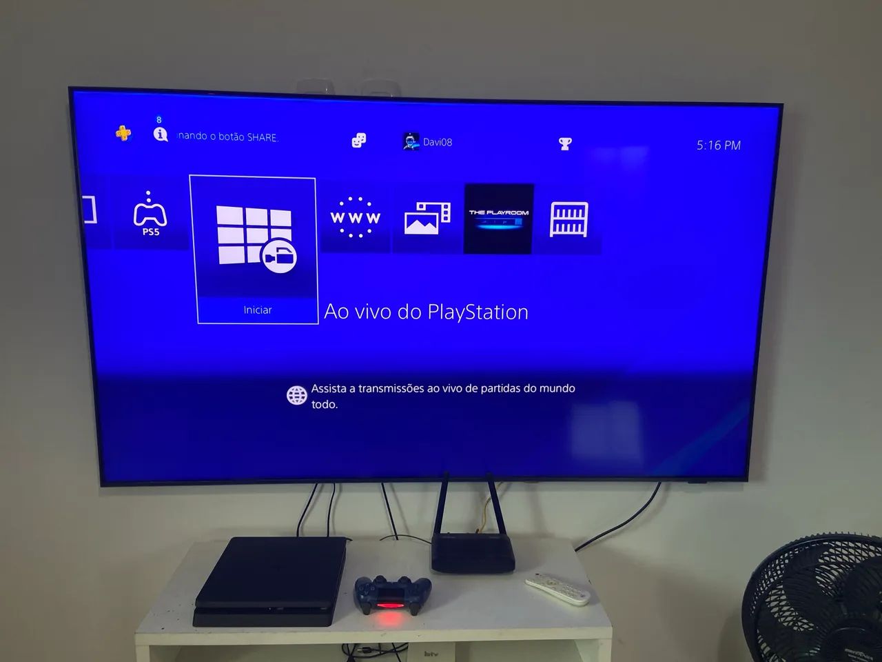 PS4 Slim Original Usado Funcionando 100% - Preço Abaixo do Mercado - Foto 2