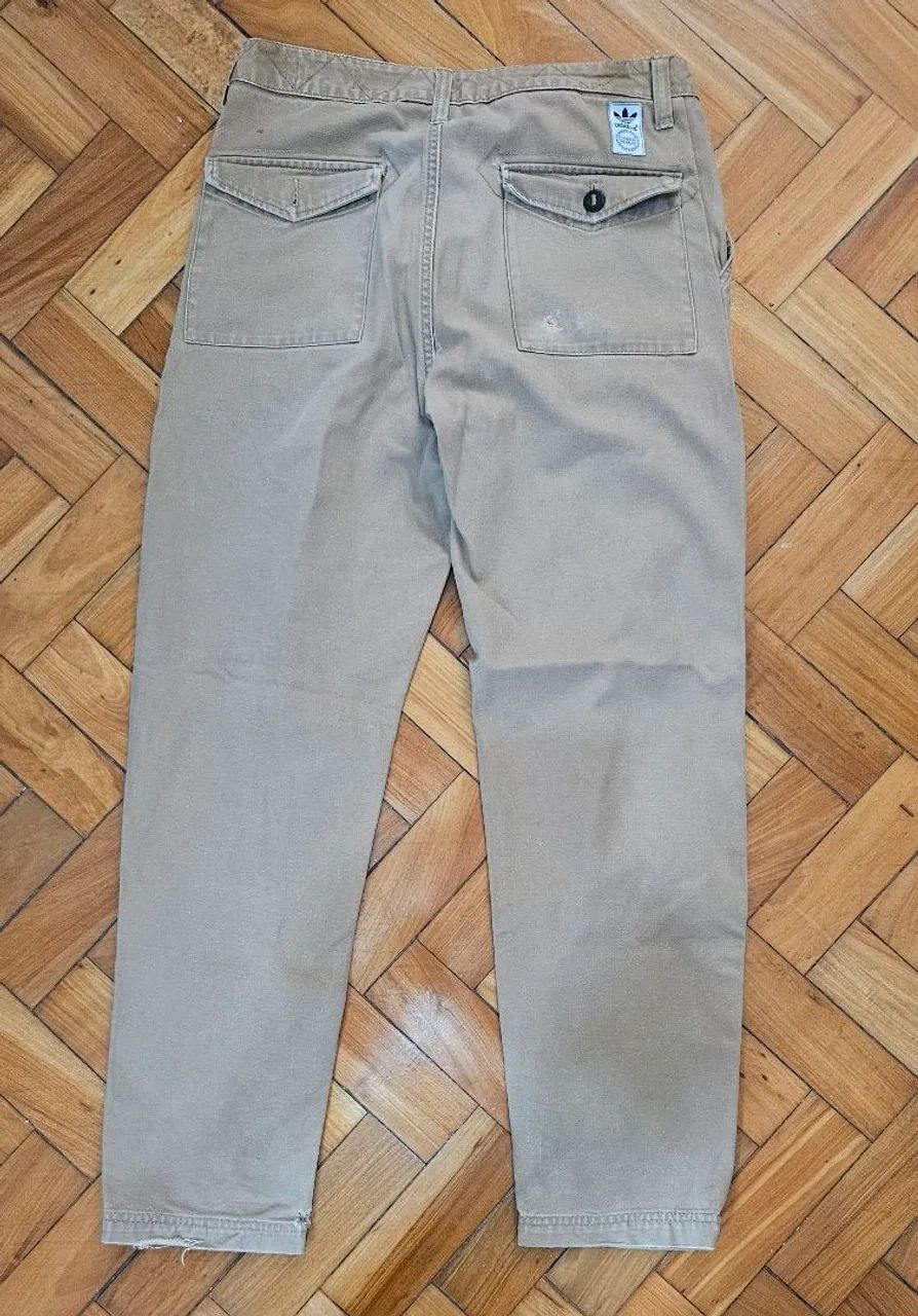 Calça Sarja Adidas Bege - Foto 2