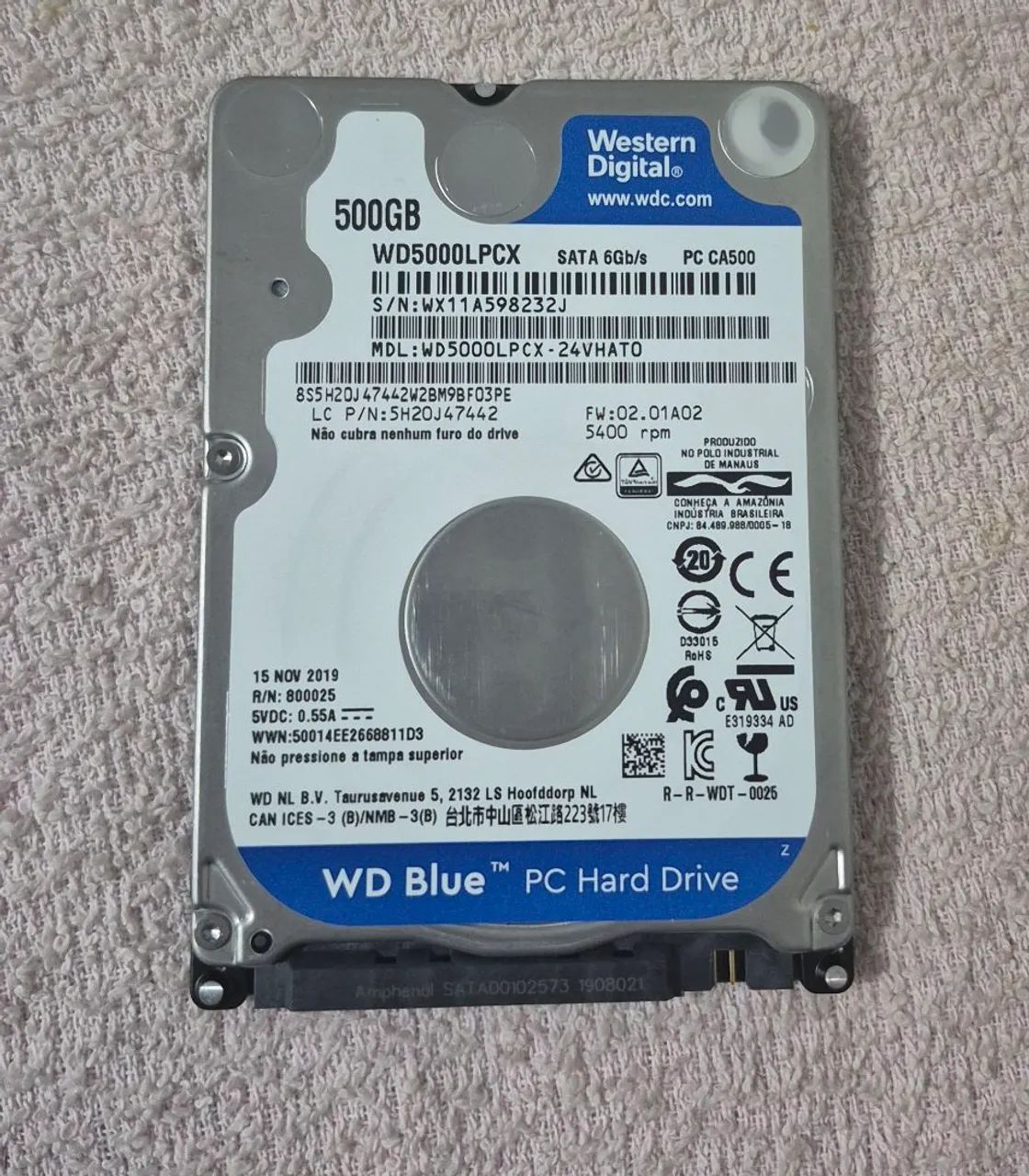Vendo HD 500GB 