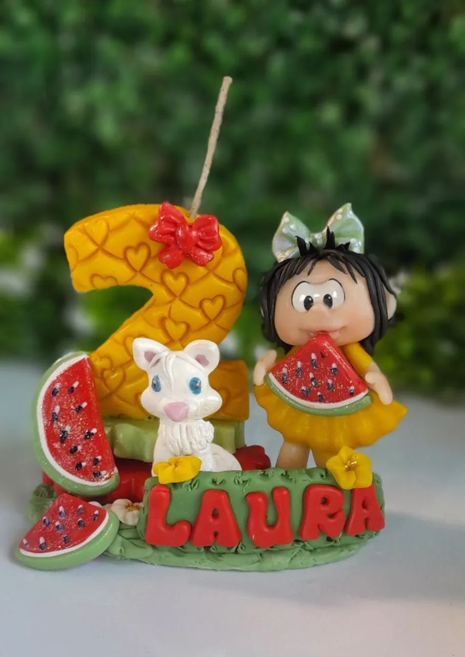 Topos para bolos e velas personalizadas para festa(FAVOR LEIA A DESCRIÇÃO) - Foto 5