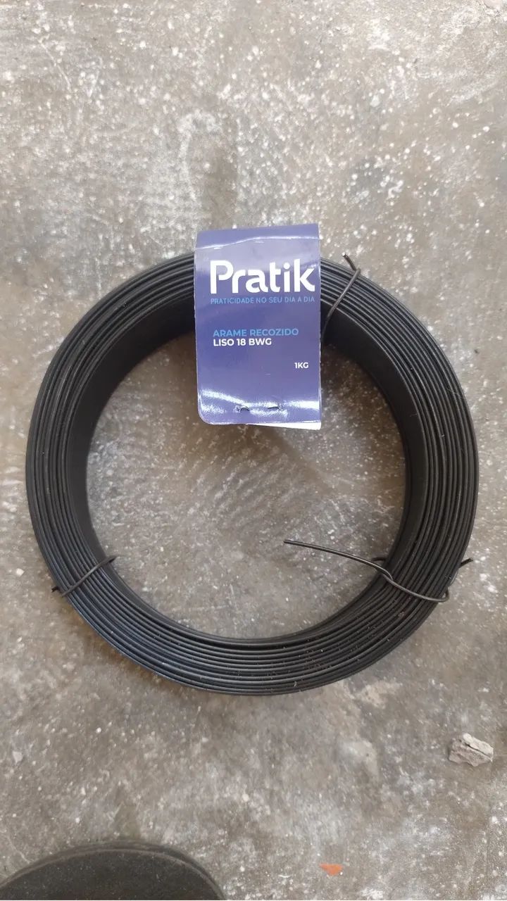 Lote 38 Rolos Arame Recozido Liso 18 BWG 1kg Pratik  - Foto 2