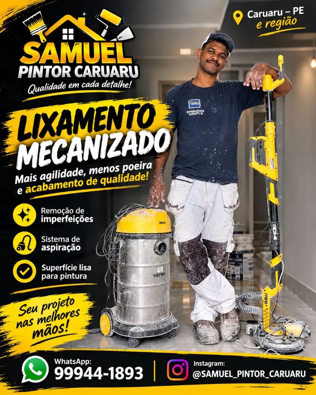 Lixamento mecanizado 
