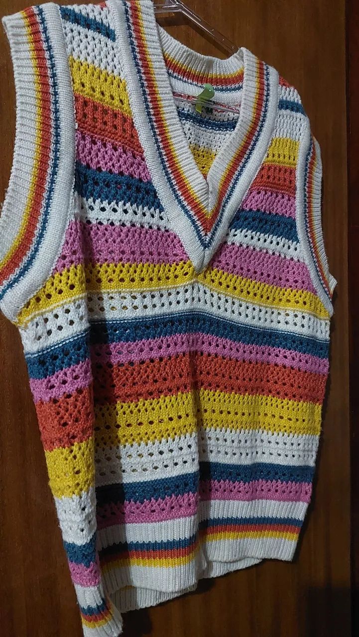 Colete colorido 