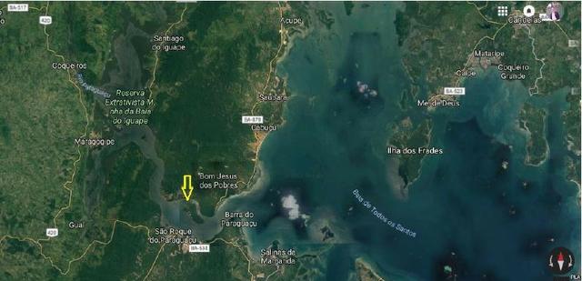 (298)Ilha Paradisiáca Particular Barra do Paraguaçu 60.000m² - Foto 5