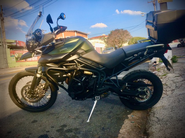 TIGER XC 2015 LINDA DEMAIS, CONSERVADÍSSIMA , ACOMPANHA BAÚ ORIGINAL TRIUMPH