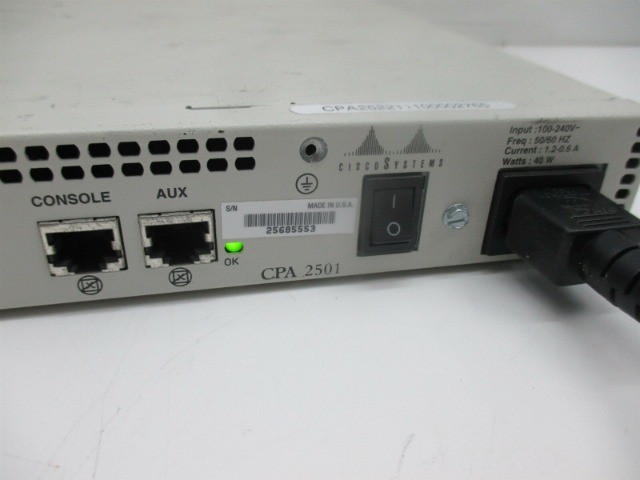 Cisco Pro Access Solutions CPA 2501 Wired Router
