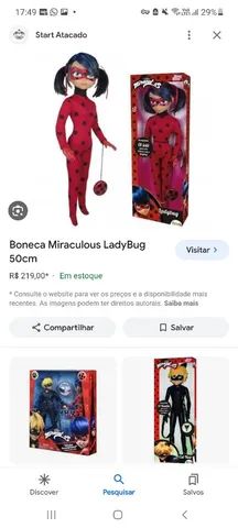 Boneca Miraculous LadyBug 50cm