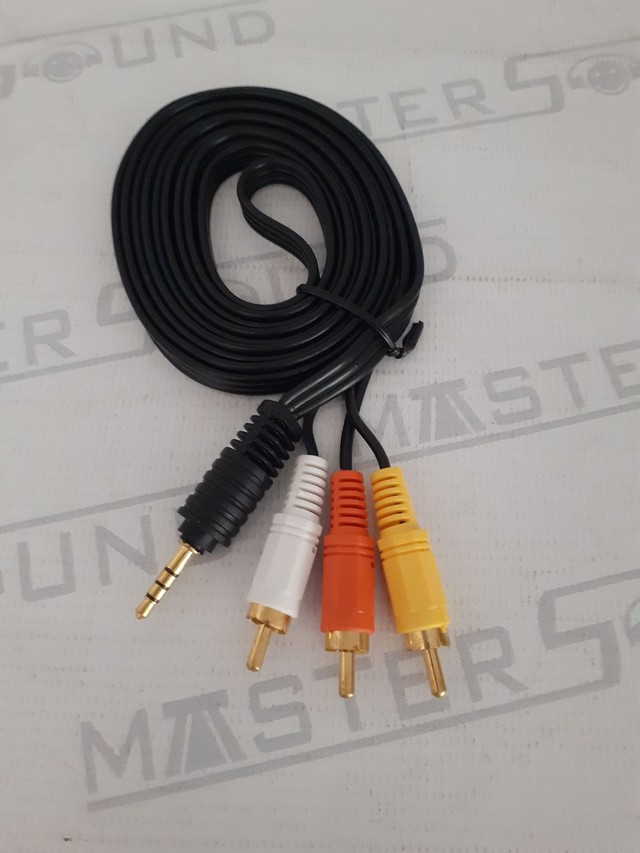 Cabo. 1P2 X 3rca macho.  Novo. - Foto 3