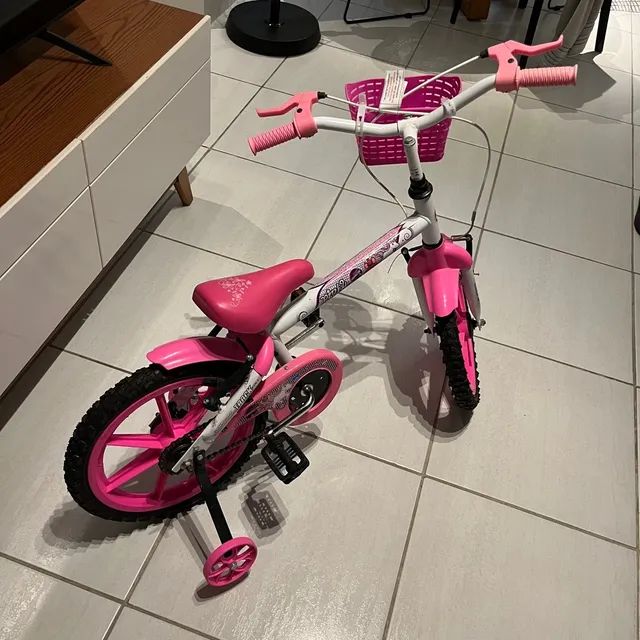 Bicicleta infantil aro 16 track bikes pinky wr - Foto 3