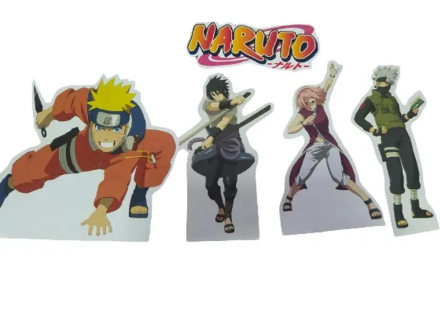 Kit festa completo 41 pçs Decoração festa Naruto aniversário