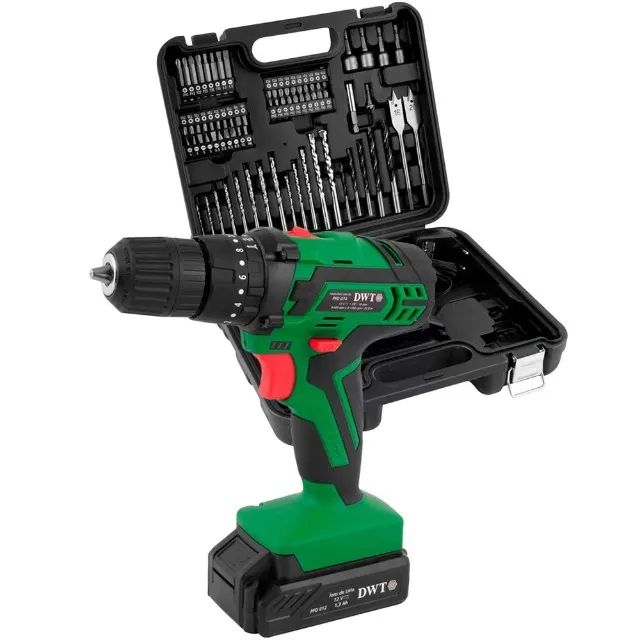 Parafusadeira Furadeira 12V Profissional Dwt Vonder com Impacto + Maleta com 74 acessórios - Foto 3