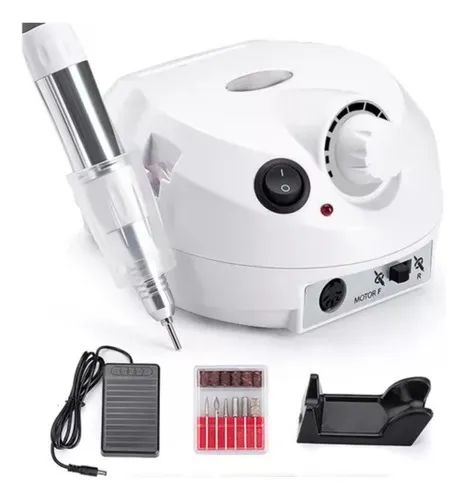 Lixadeira Nail Drill Porquinho cor branco 110V/220V - Foto 5