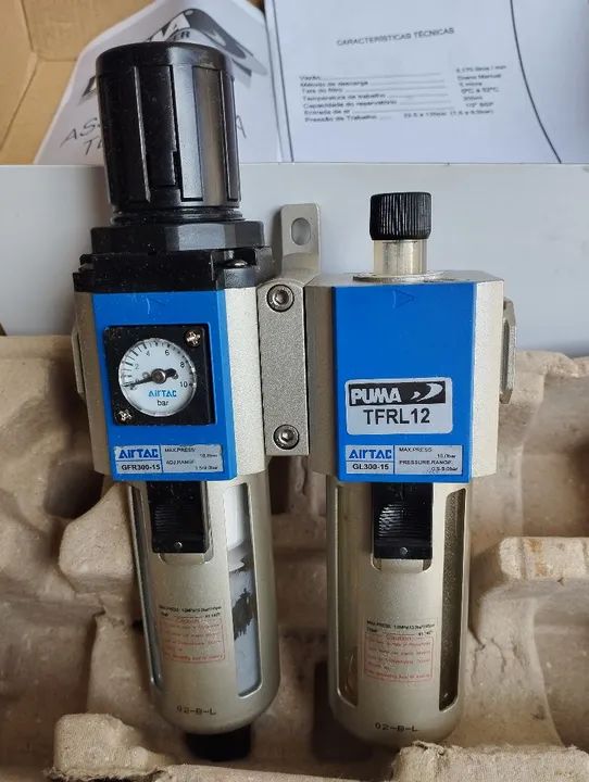 Filtro Regulador Lubrificador 1/2" Puma TFRL12 - Foto 3