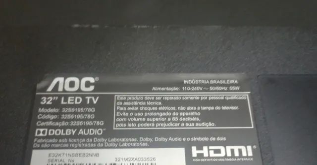 Ripley - TELEVISOR AOC 32' SMART TV HD LED 32S5305