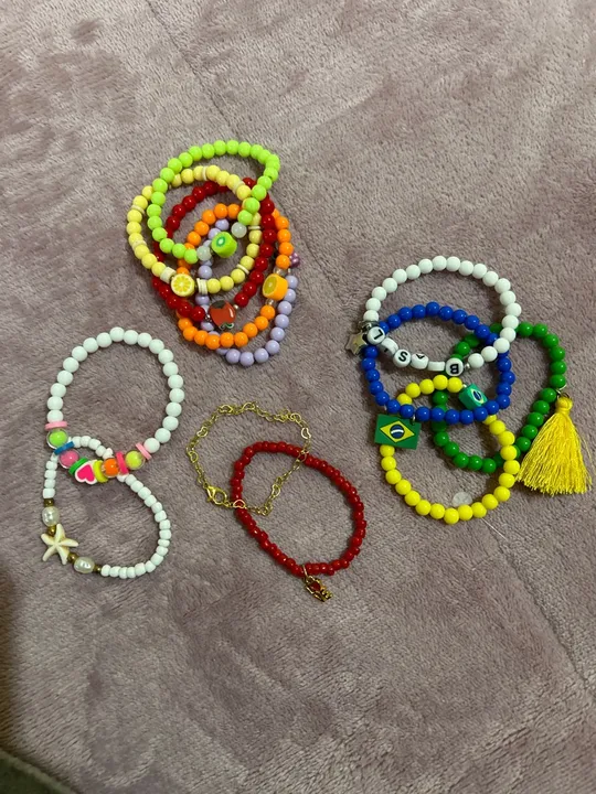 Kit pulseiras de miçanga