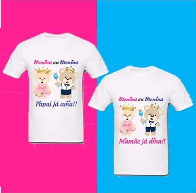 camisas cha de revelação - Foto 4
