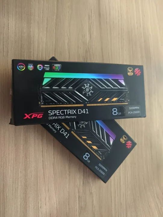 Memória Ram XPG Spectrix D41 RGB 2x8 3200Mhz