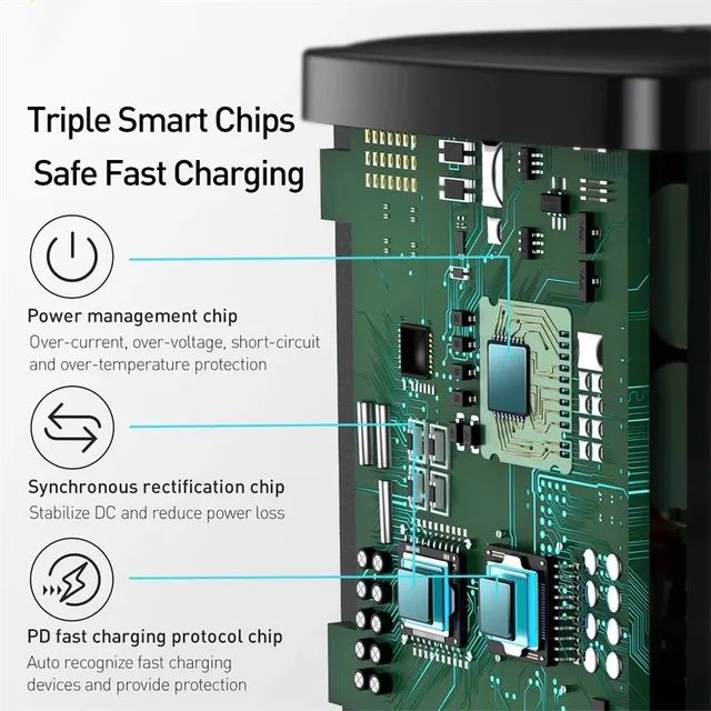 Carregador Turbo Baseus de 20w, Para IPhone e Android  - Foto 2