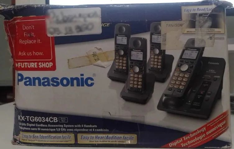 Telefone Sem Fio Panasonic KX-TG6034CB secret - Foto 5