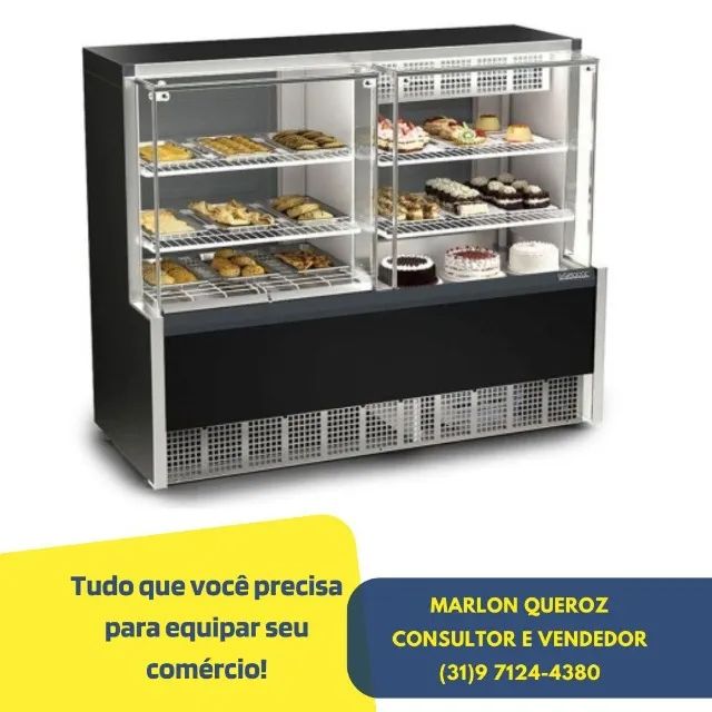 Balcao Refrigerado e Estufa Novo Gelopar
