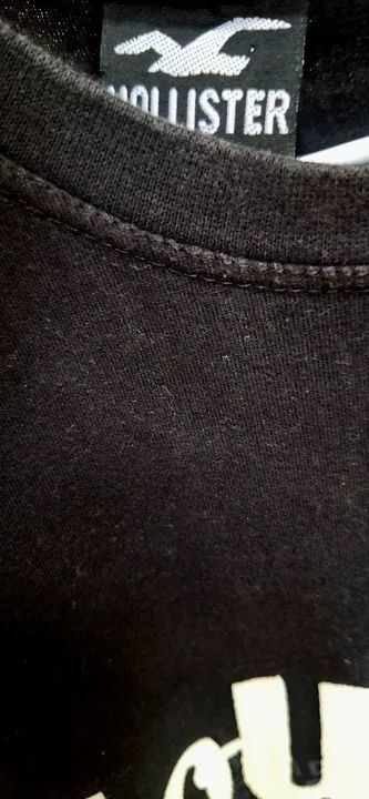 Estilosa Camiseta Hollister - Preta - Tamanho M - Foto 6