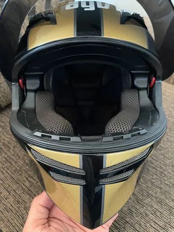 Capacete Tricomposto AGV S4 SV Tamanho M (58) om Óculos de Sol - Foto 5