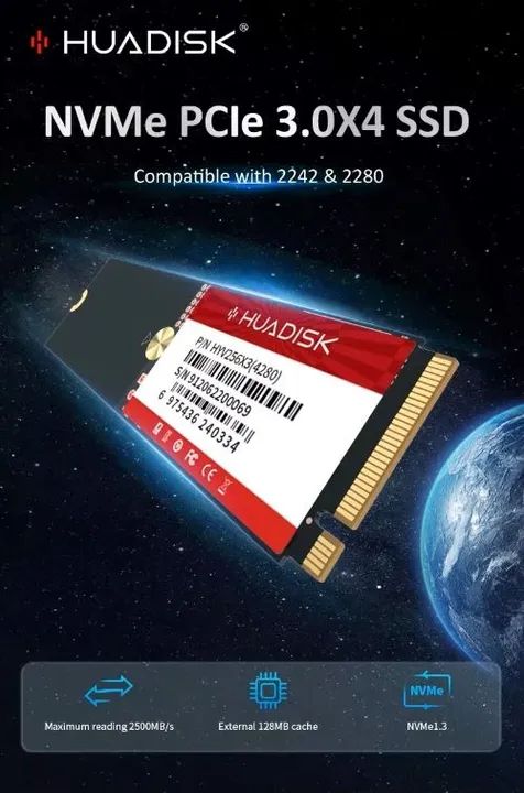 1 Disco Rígido M.2 NVMe 128 gb haudisk com windous 10 super veloz !!!! - Foto 2