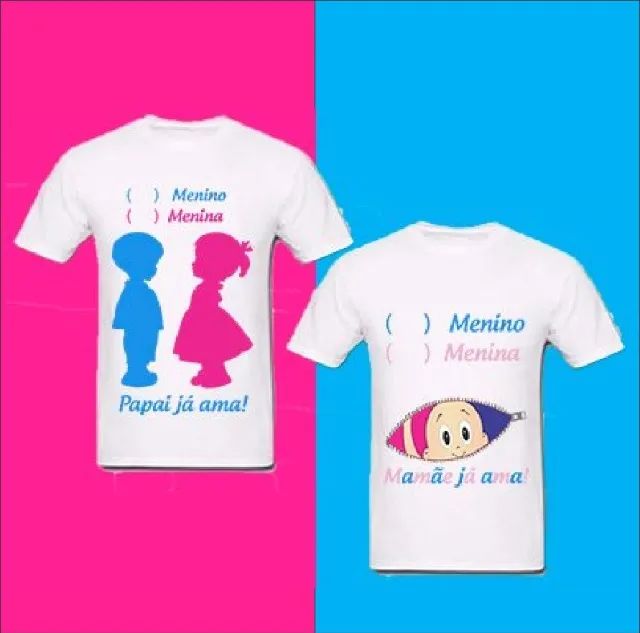 camisas cha de revela ção - Foto 2