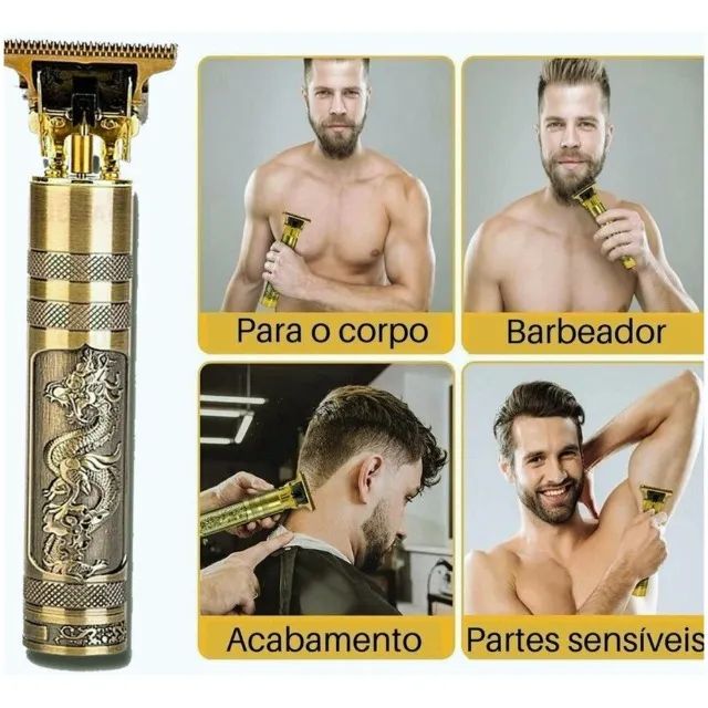 Maquina de Cortar Cabelo, Barba e Aparador de Pelos T9  - Foto 2