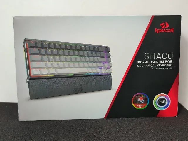 Redragin Shaco Teclado mecânico com fio Redragon K641 Shaco Pro de alumínio RGB ...