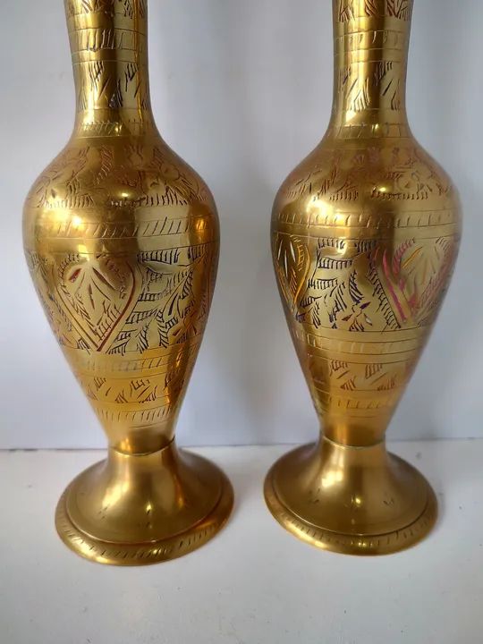 Par de vasos de bronze  - Foto 3