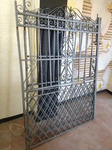 Portão de ferro maciço garagem