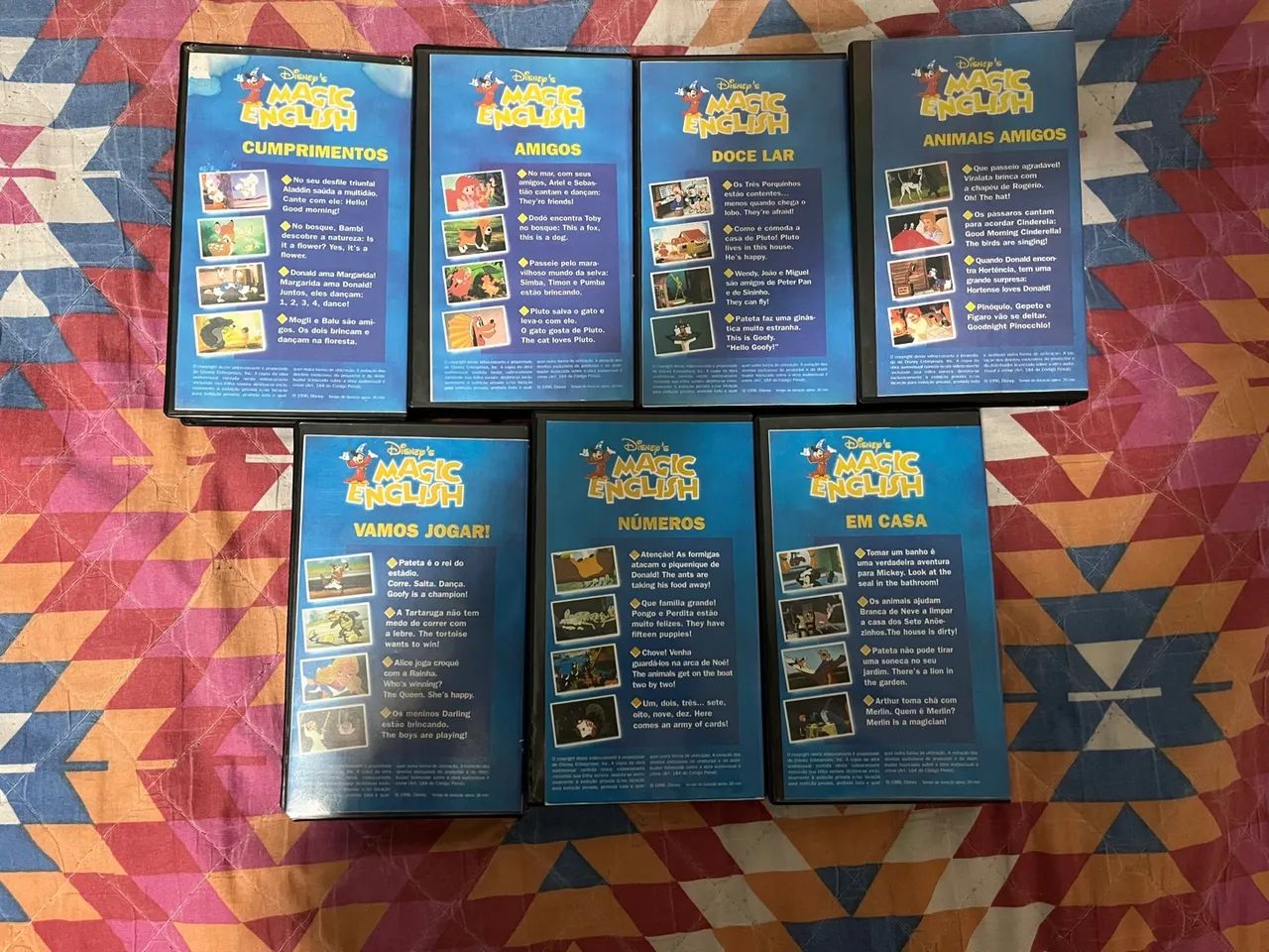 Coleção VHS Disney Magic English com 7 volumes (cópia) - DVD, Blu