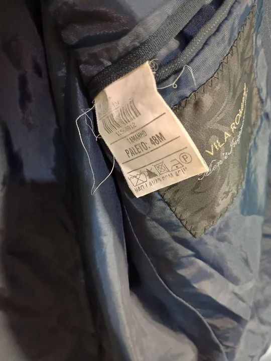 Terno Masculino azul Listrado n48 - Foto 4