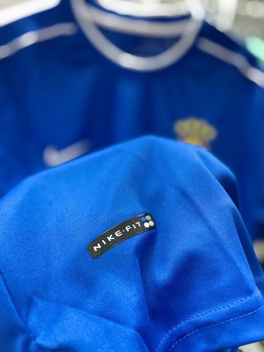 Camisa Brasil versão retrô de 1998 azul  - Foto 3