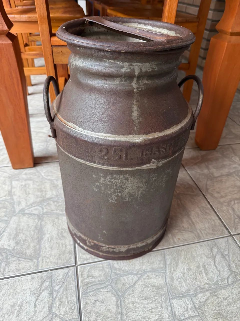 Leiteira lata de Leite Antiga 