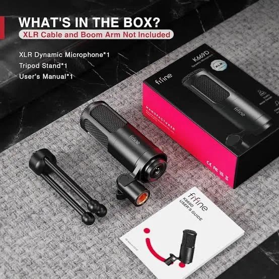 Microfone Fifine K669D - Profissional XLR - Foto 2