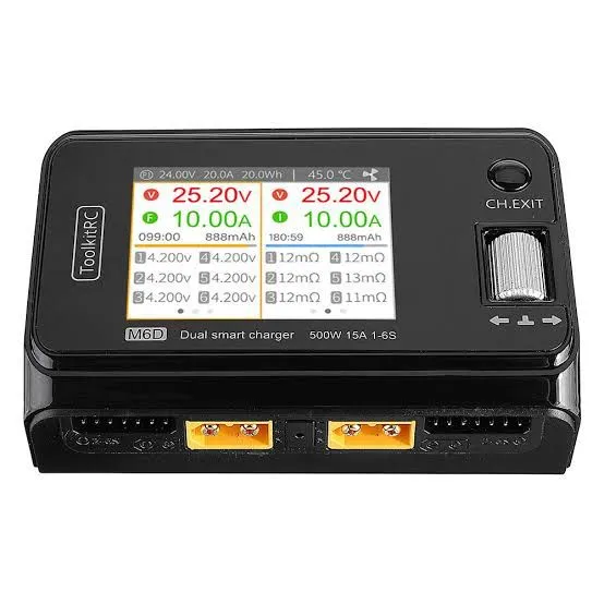 Carregador ToolkitRC M6D V3- Dual Smart Charger
