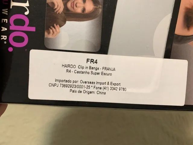 Kit Aplique Extensão de Cabelo HairDo Comprimento e Franja Liso Castanho Escuro  - Foto 5