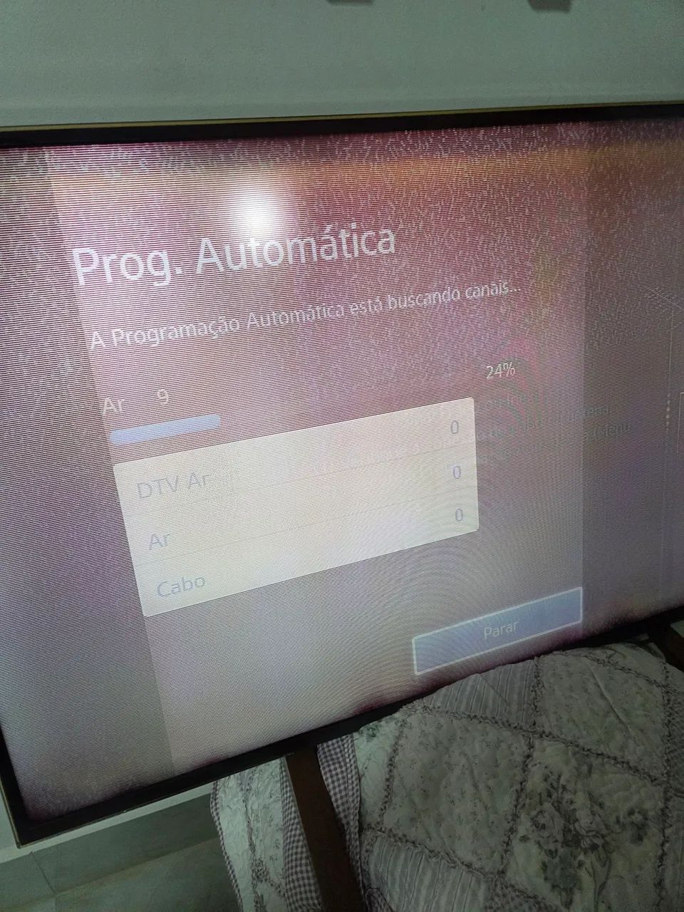 Tv led 48 com defeito