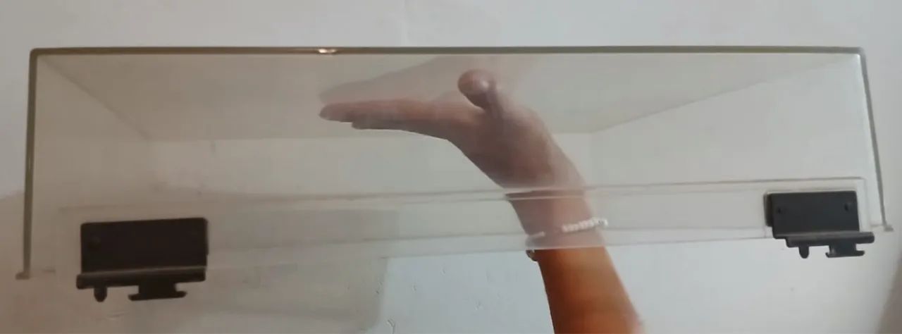 Tampa de Acrílico para Toca-Disco Transparente Gradiente - Foto 2