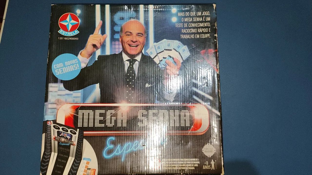 Jogo de Tabuleiro Mega Senha - Novo