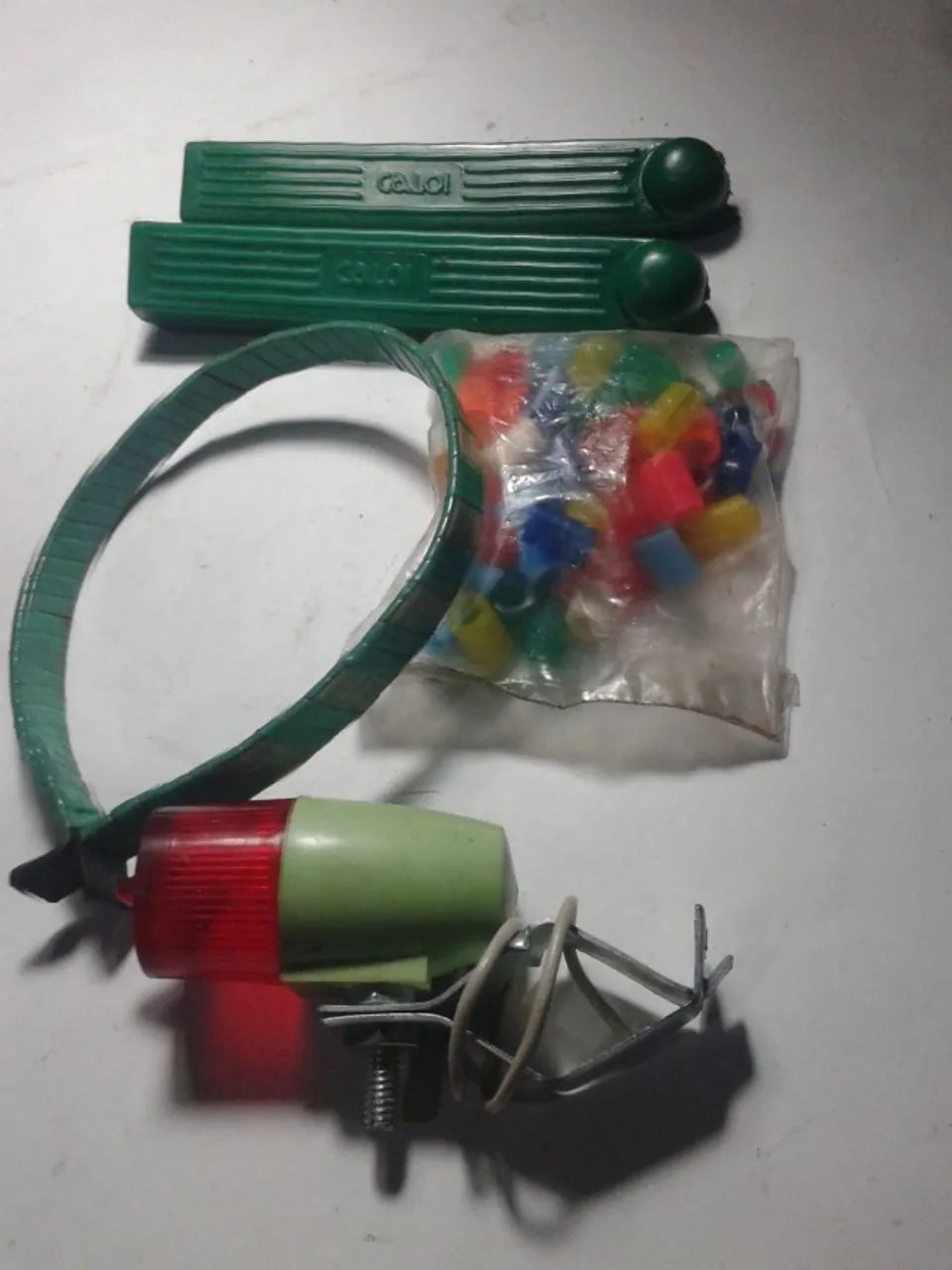 caloi kit  berlineta verde manete e acessorios
