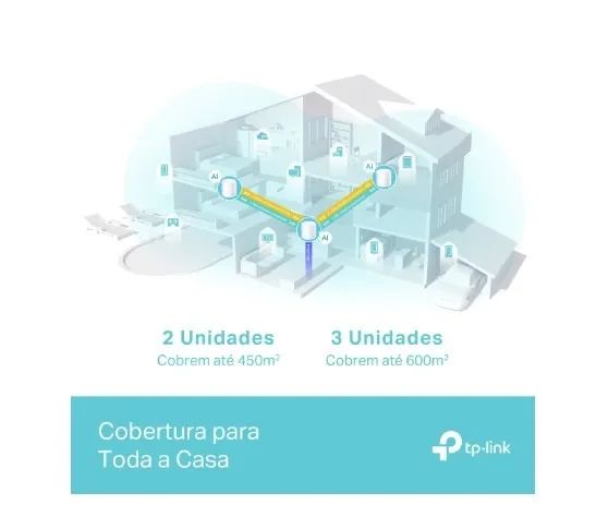 Kit Roteador TP-Link AX3000 (Deco X50) 2 Unidades - Foto 4
