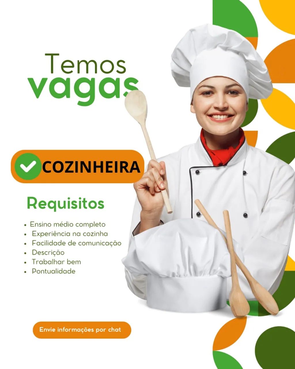 Vaga de cozinheira domestica 2x na semana 
