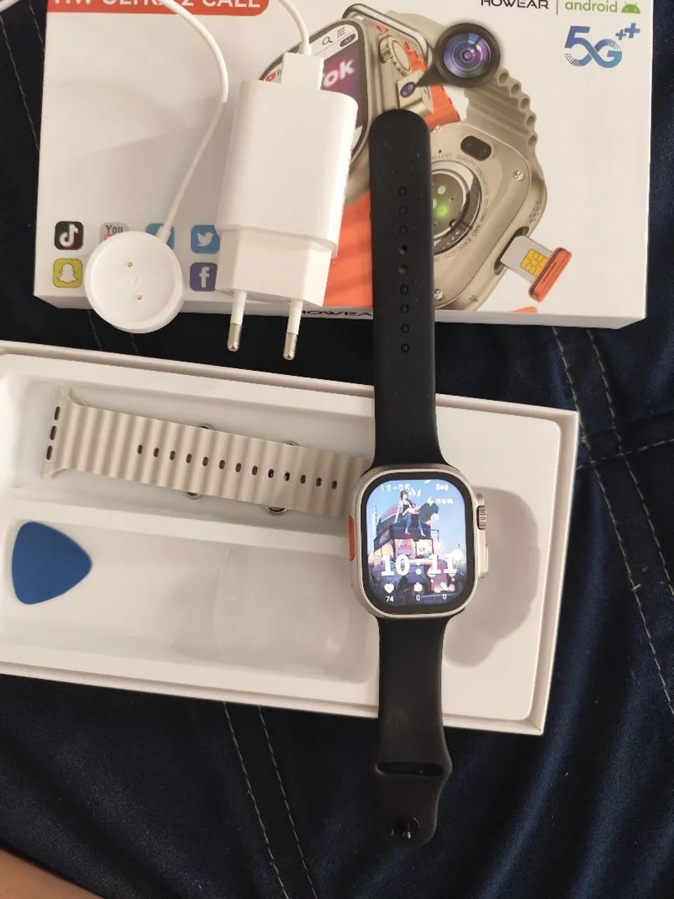 Smartwatch HW Ultra 2 Call com Tela Touch e Câmera - Foto 2