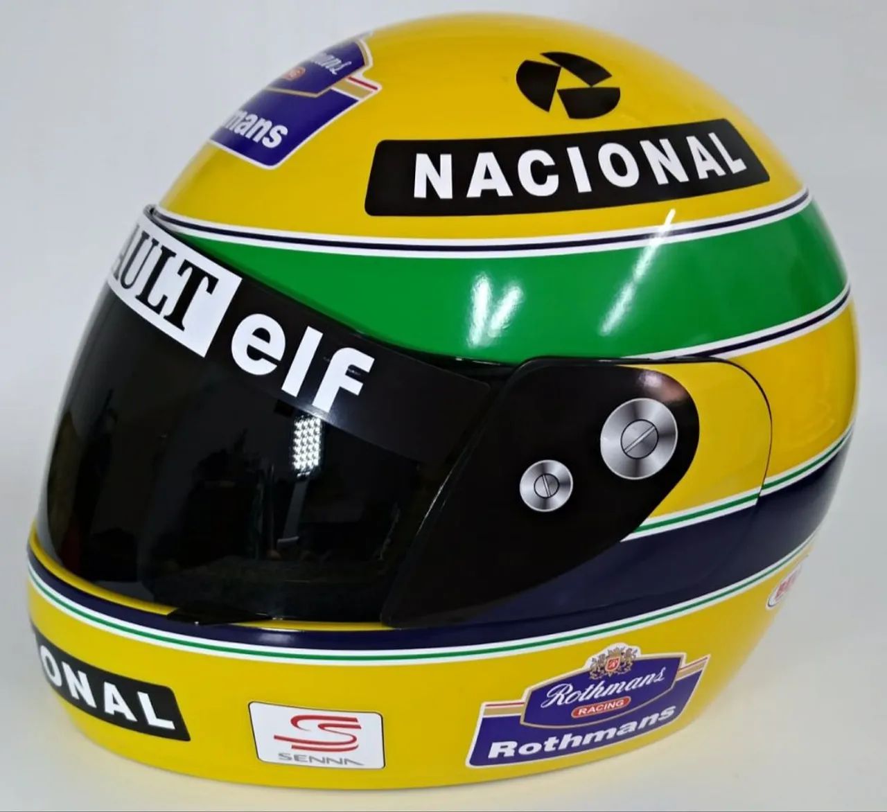 Capacete Ayrton Senna número 58, preço imbatível. - Foto 2
